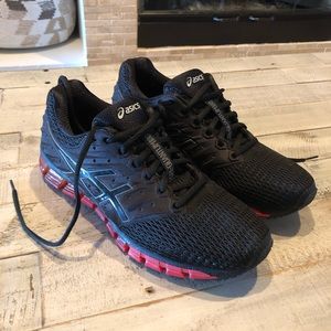 asics gel quantum 180 black and red